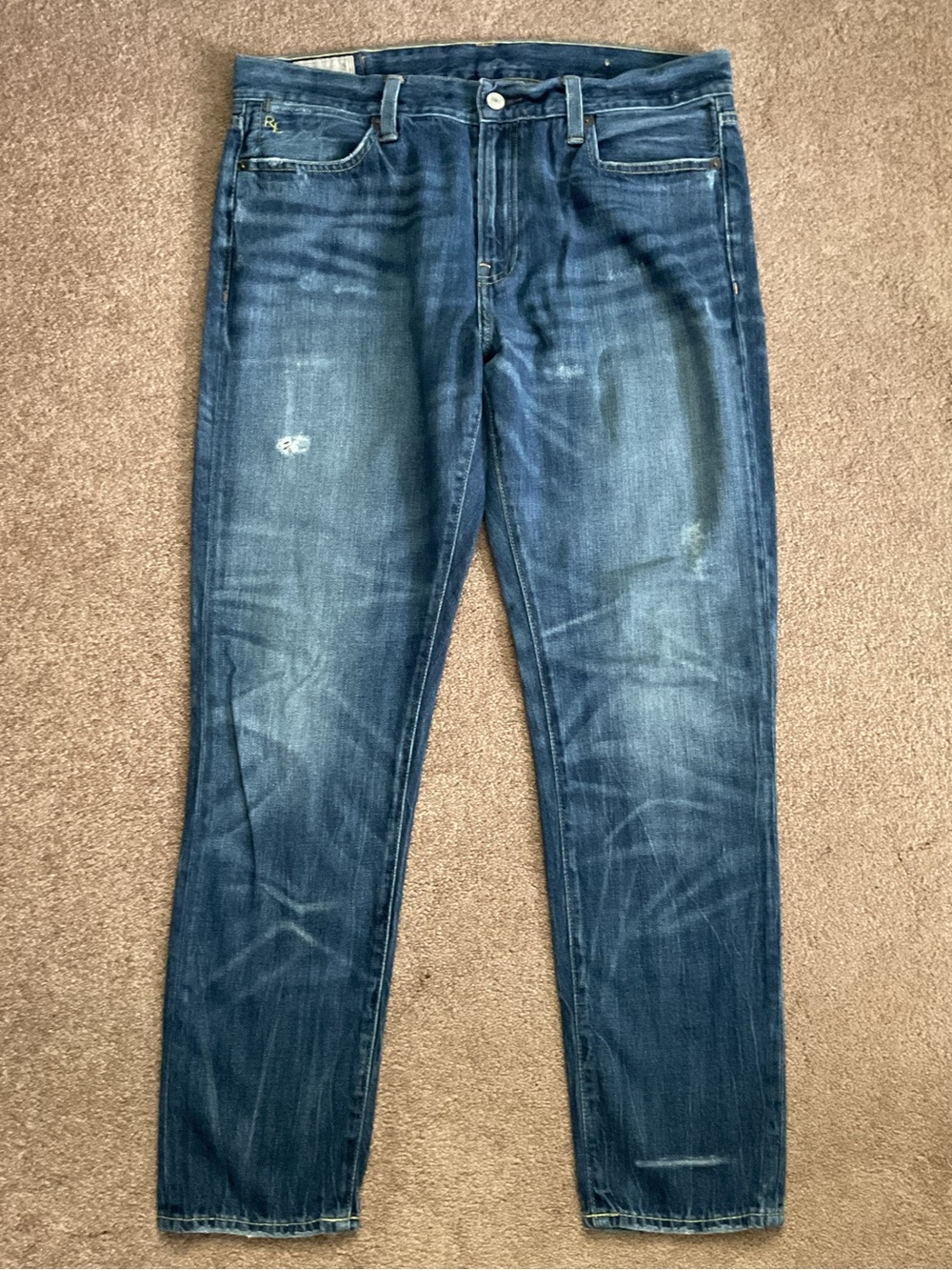 Ralph Lauren Women's Boyfriend Jeans in Faded Blue Denim